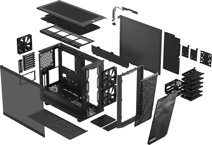 Produktbild Fractal Meshify 2 Light (ATX, mATX, E-ATX, Mini-ATX)