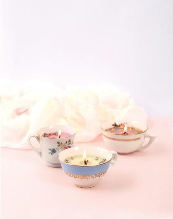 Image du produit Creative DIY Set Vintage Blumenkerzen
