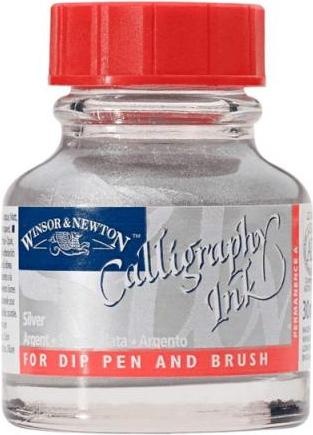 Produktbild Winsor & Newton Tinte Calligraphy Ink silber (Tintenfass)