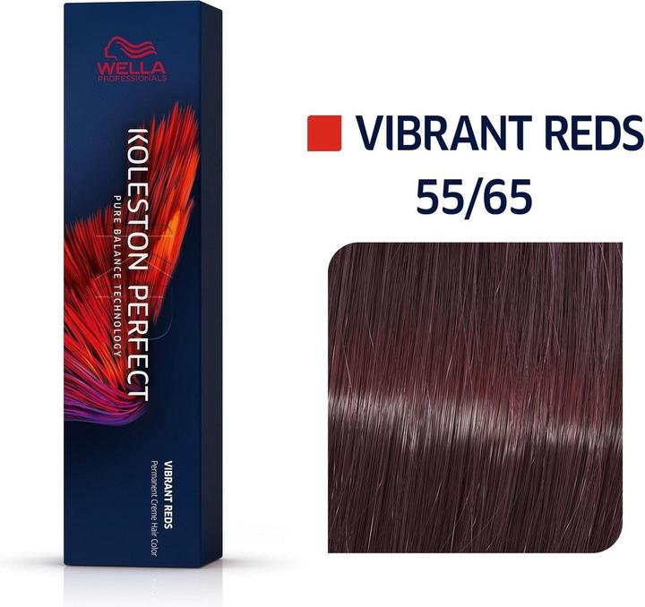 Actual product image Wella Koleston Perfect Vibrant Reds (55/65 light brown intense violet-mahogany)