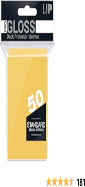 Actual product image Ultra Pro Deck Protector card sleeves Solid Yellow (50)
