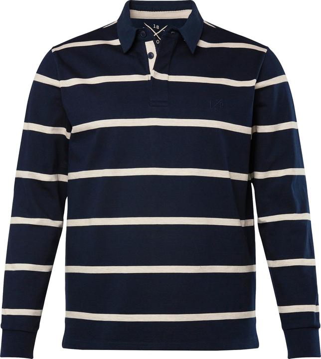 Produktbild JP1880 Rugby-Sweater, Ringel, Web-Kragen (7XL)