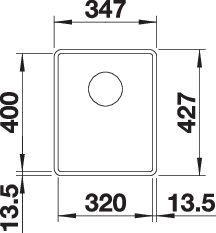 Image du produit Blanco Subline 320-F (34.70 cm, 42.70 cm)