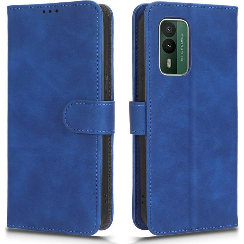 Cover-Discount Nokia XR21 - Etui in Wildleder Optik blau (Nokia XR21), Smartphone Hülle, Blau