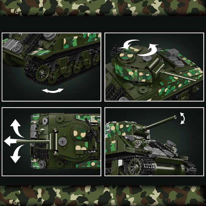 Actual product image Mould King 20024 - M4 Sherman tank
