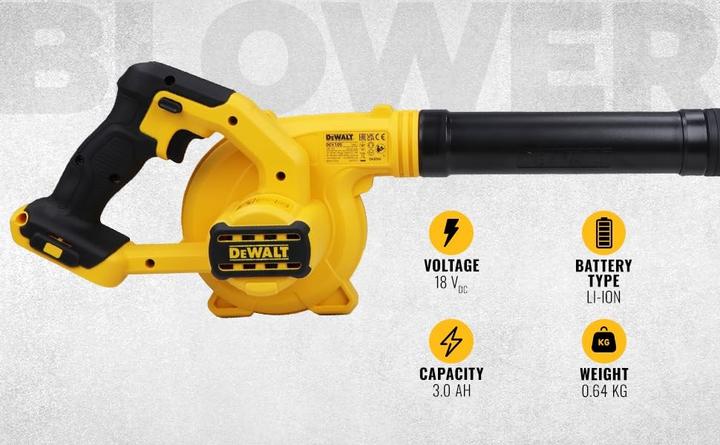 Actual product image DeWalt Battery blower (Rechargeable battery operated, Leaf vacuums)