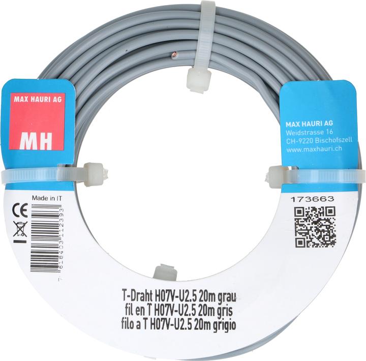 Produktbild Max Hauri T-Draht H07V-U2.5 (20 m)