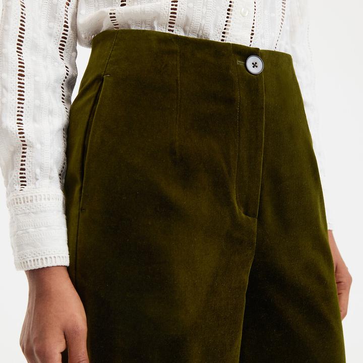 Actual product image La Redoute Collections Weite Hose aus glattem Samt (Frequency band 38 (2600 MHz))