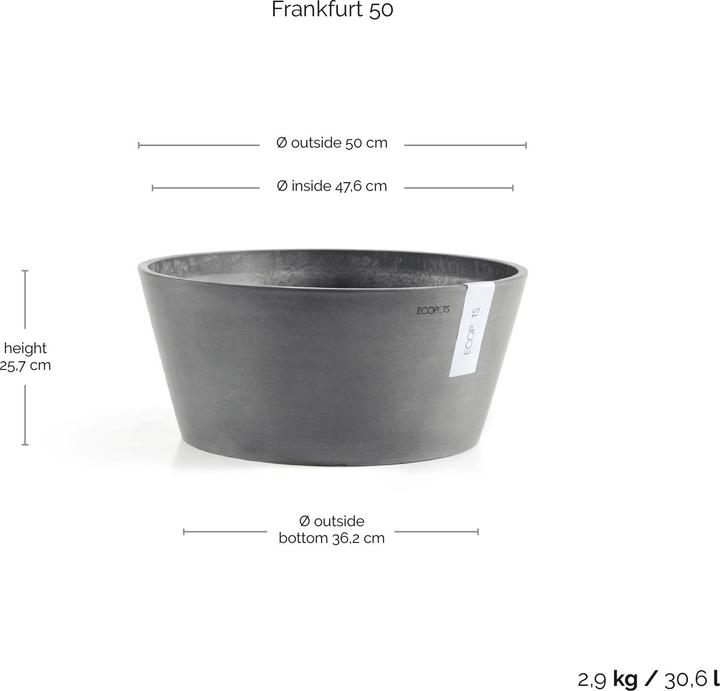 Actual product image Ecopots Frankfurt (50 cm)