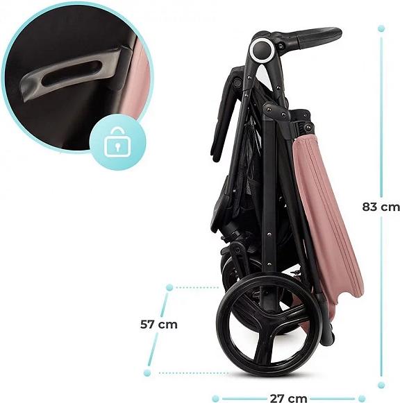 Actual product image KinderKraft wzek spacerowy Grande + pink 22kg