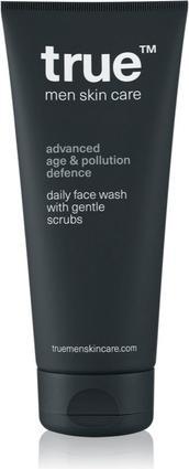 Actual product image True Men Skin Care Daily Face Wash with Gentle Scrubs 200 ml (Facial cleansing wipes, 200 ml)