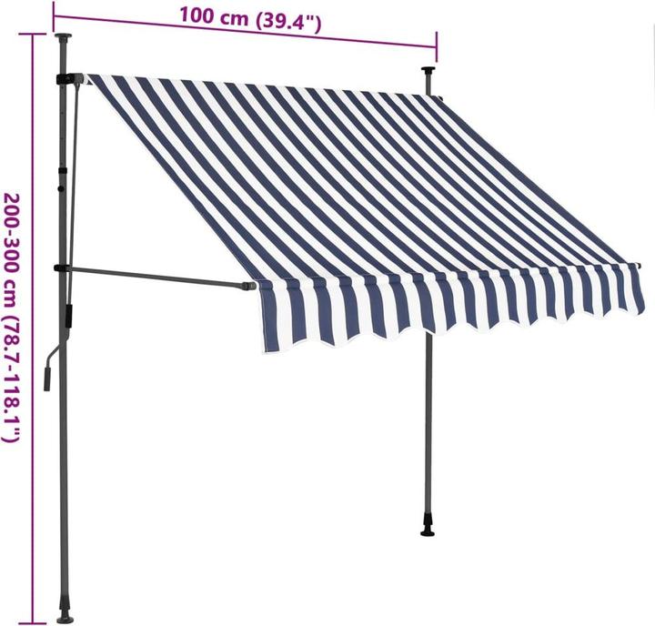 Produktbild vidaXL Einziehbare Markise (1 m)
