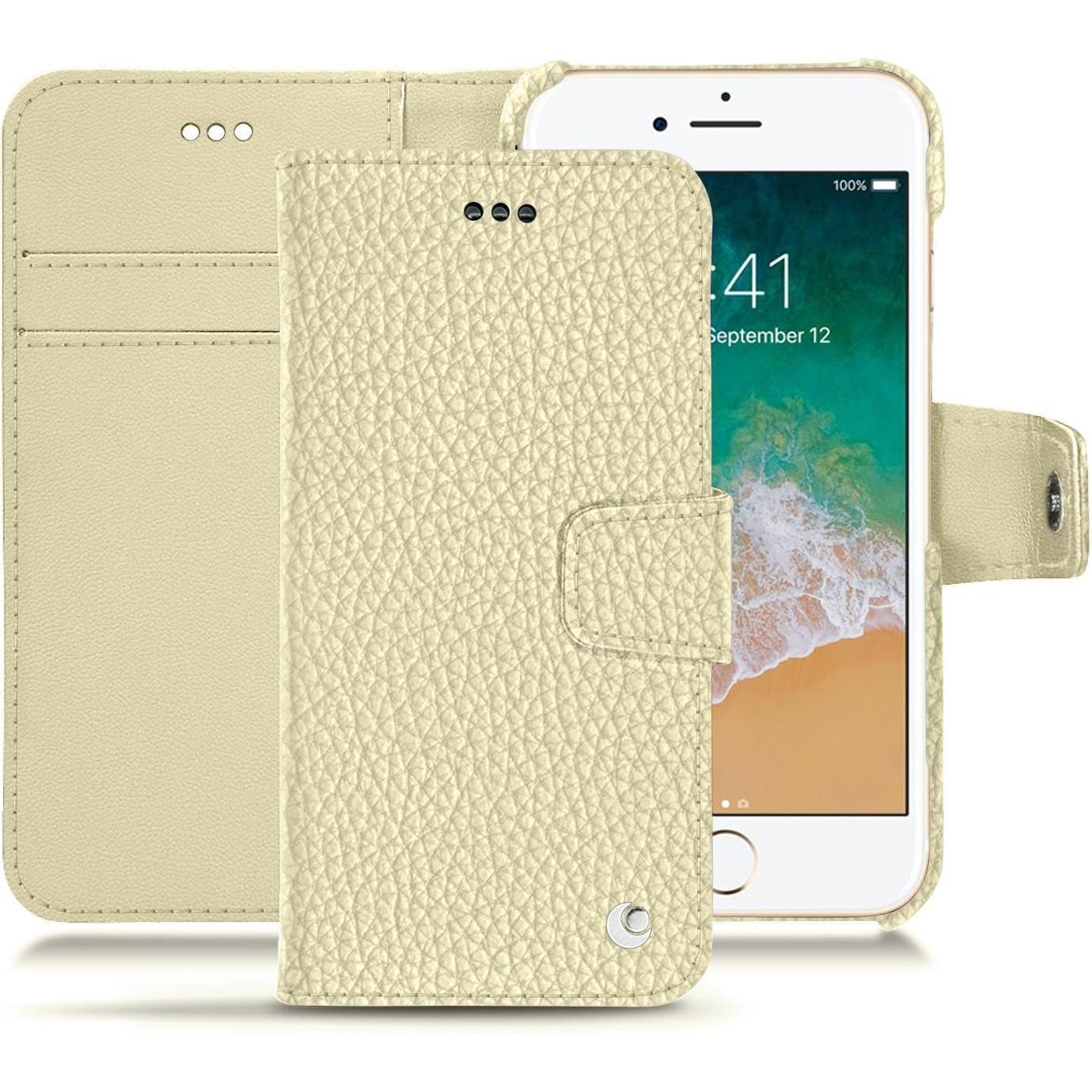 Thumbnail - Noreve Lederschutzhülle Wallet (Apple iPhone 7), Smartphone Hülle, Weiss