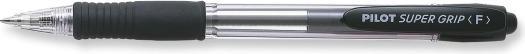 Immagine prodotto Pilot Biros Super Grip 0,3 mm F nero non documentabile Colore del cilindro: trasparente (Nero, 1x)