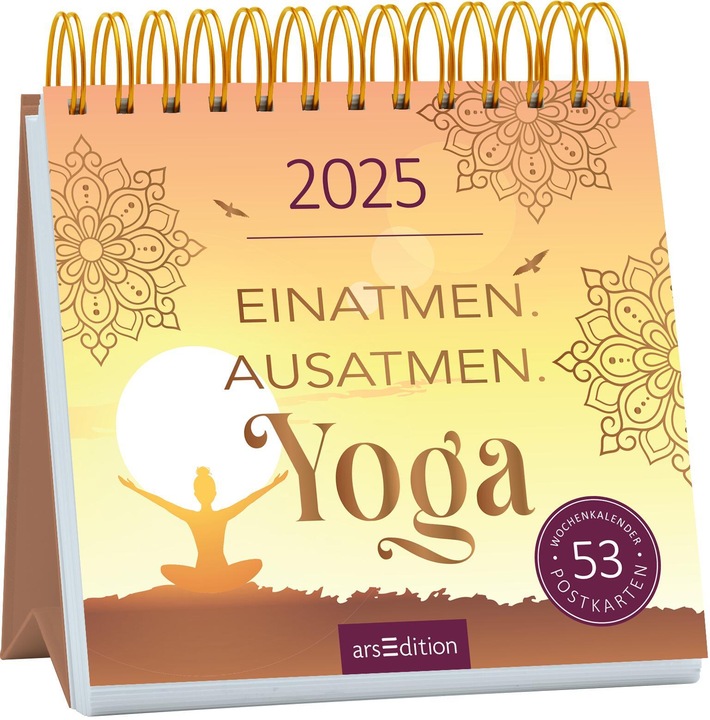 Produktbild Postk.Kalender Yoga Atmen (17 x 17 cm, Harter Einband, Deutsch)