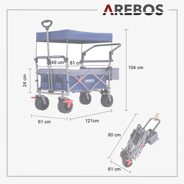 Produktbild Arebos Bollerwagen