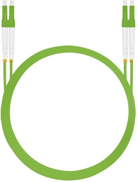 Produktbild Helos LWL Patchkabel 50/125µm OM5 LC 2,0m LC Duplex Stecker/Stecker,Lindgrün (UTP, CAT6, 2 m)