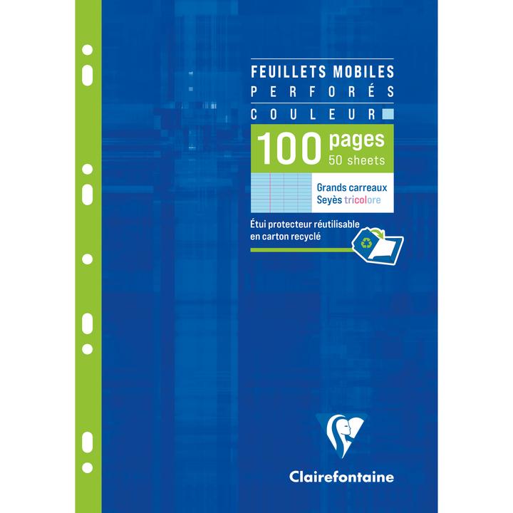 Image du produit Clairefontaine Pochettes pour classeurs à anneaux (Quadrillé)