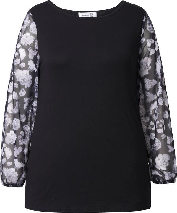 Actual product image Miamoda T-Shirt, Classic Fit, Mesh-Langarm mit Muster (50)