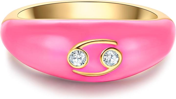 Produktbild Glanzstücke München Damen Ring Sternzeichen Krebs - 35964 (48, 925 Silber)