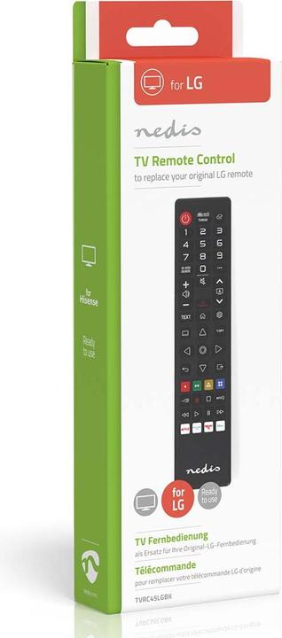 Actual product image Nedis Replacement remote control | Suitable for: LG | Pre-programmed | 1 device | Amazon Prime / Disney + (Device-specific remote control, Infrared)