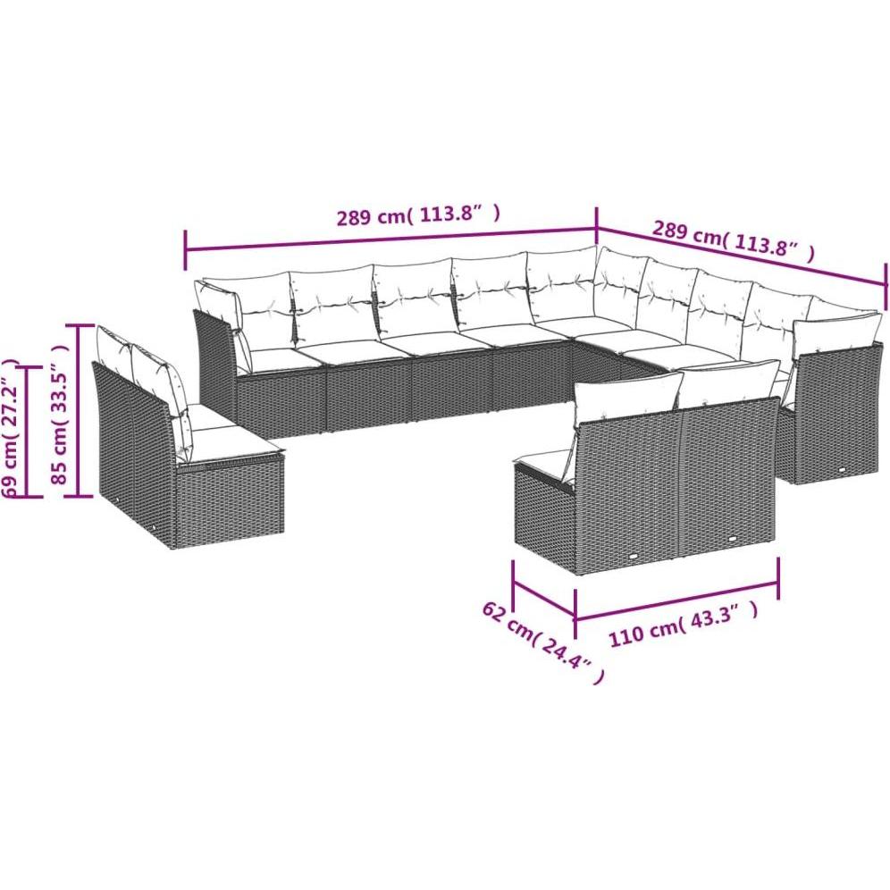 Thumbnail - VidaXL, Gartenlounge, Osmond