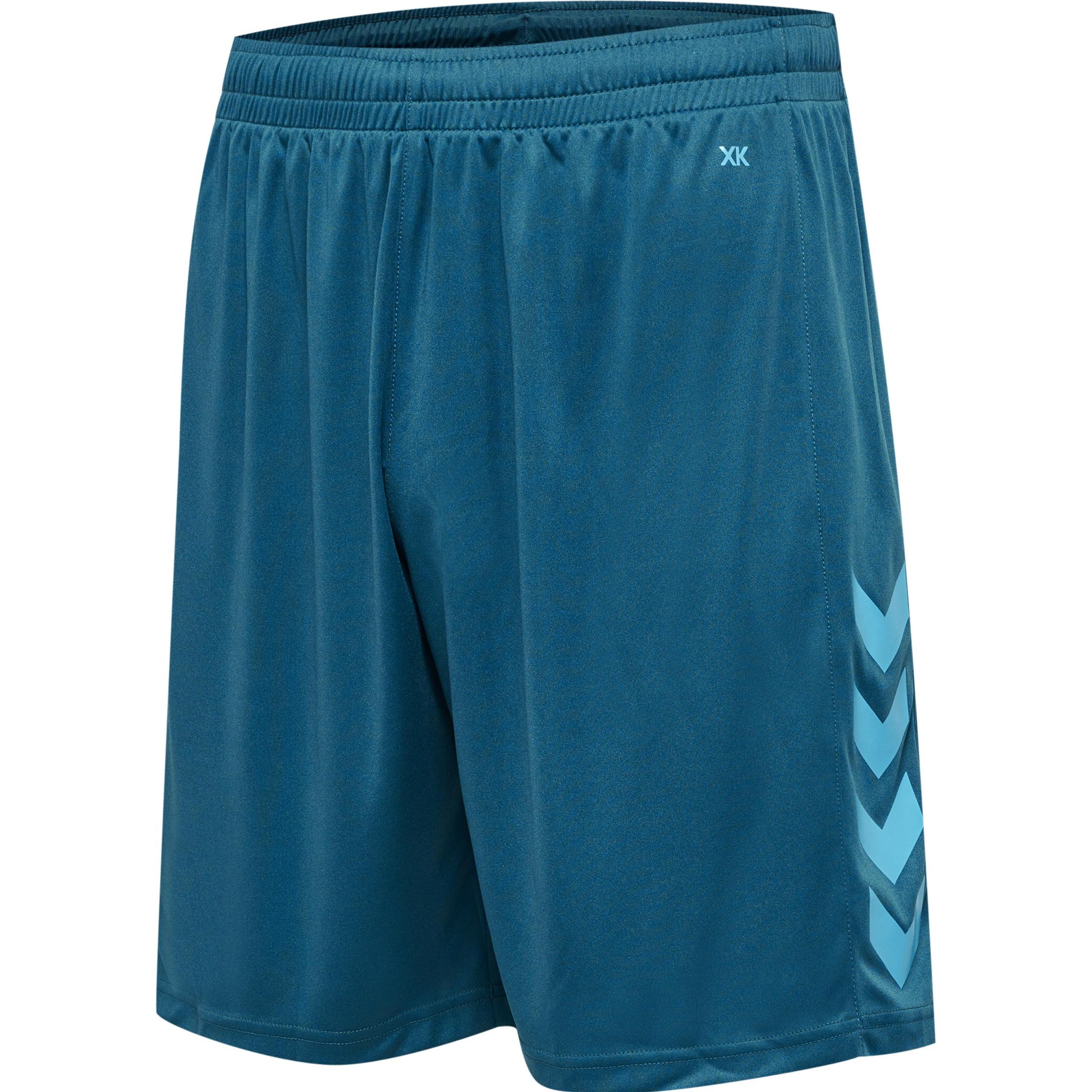 hummel, Unisex, Sporthose, Core Xk Poly Shorts (M), Blau, M