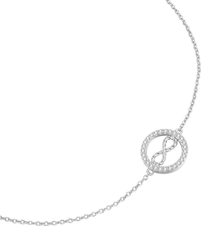 Immagine prodotto Rafaela Donata Damen Armband Infinity - 37636 (18 cm, - rodiato, Argento 925)
