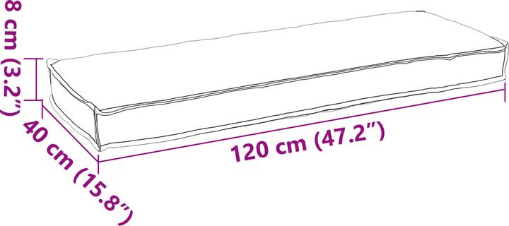 Actual product image VidaXL Cushion (120 x 40 x 8 cm)