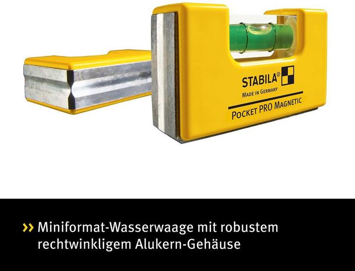 Produktbild Stabila Wasserwaage Pocket PRO Magnetic (7 cm)