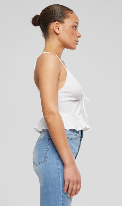 Immagine prodotto Urban Classics Top con volant in piqué Waffle da donna - 137877 (3XL)