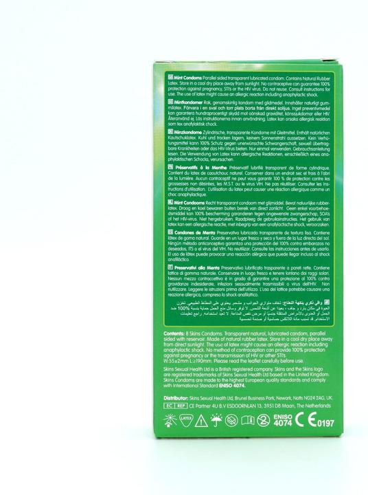 Produktbild Skins Mint» 12 Kondome mit feinem Minzaroma - ohne Latexgeruch (12 Stk.)