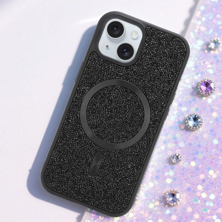 Produktbild Cadorabo iPhone 14 PLUS / 15 PLUS Hülle kompatibel mit MagSafe Glitzer Case (Apple iPhone 14 Plus, Meizu 15 Plus)