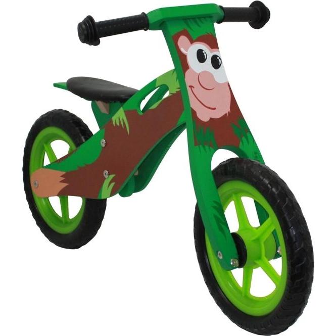 Megaleg Løbecykel ABE i trae med rigtige lufthjul