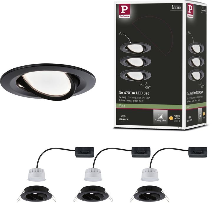 Produktbild Paulmann Einbauleuchte Nova (460 lm)