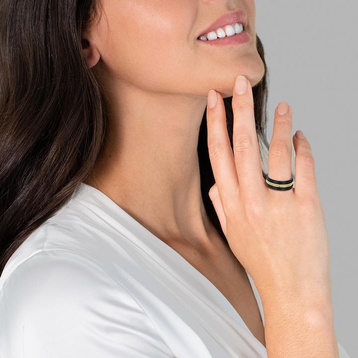 Produktbild Trilani Damen Edelstahl Zirkonia gelbgold - 7322 (63)