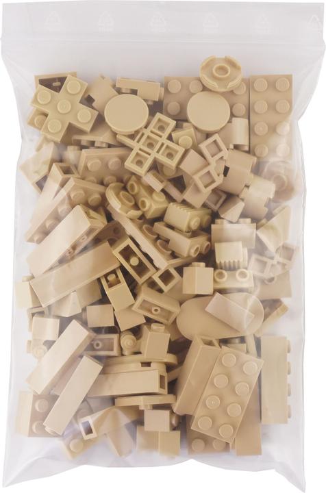 Actual product image LEGO bricks beige mixed - 100 pieces - Tan bricks mix - NEW (LEGO Accessories)