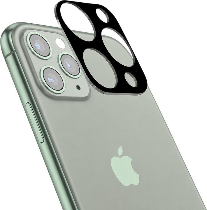 Actual product image Techsuit - Full Camera Glass - iPhone 11 Pro / iPhone 11 Pro Max - Black (Apple iPhone 11 Pro, Apple iPhone 11 Pro Max)