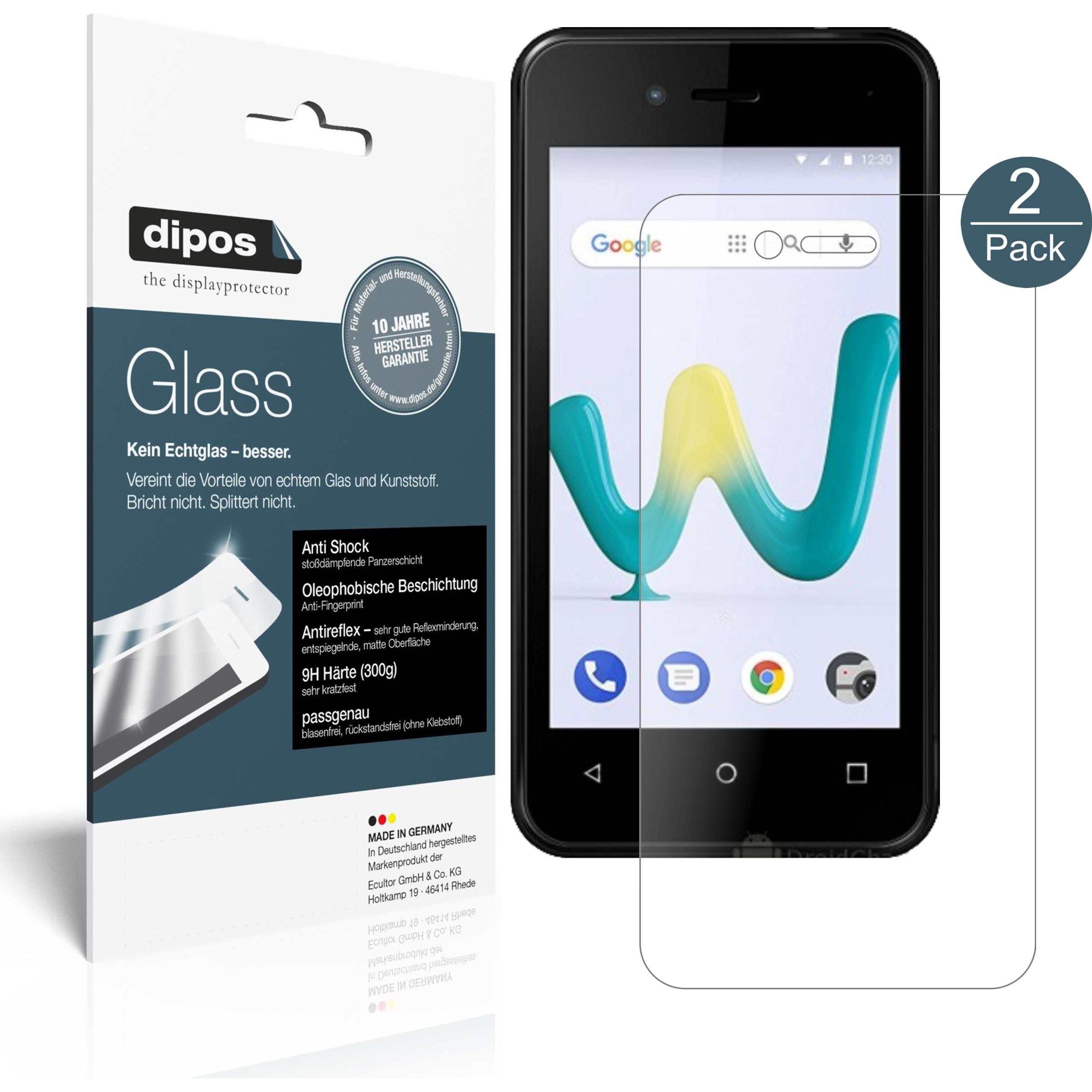 Dipos Displayschutz Anti-Shock (1 Stück, Wiko Sunny 3 Mini), Smartphone Schutzfolie, Transparent