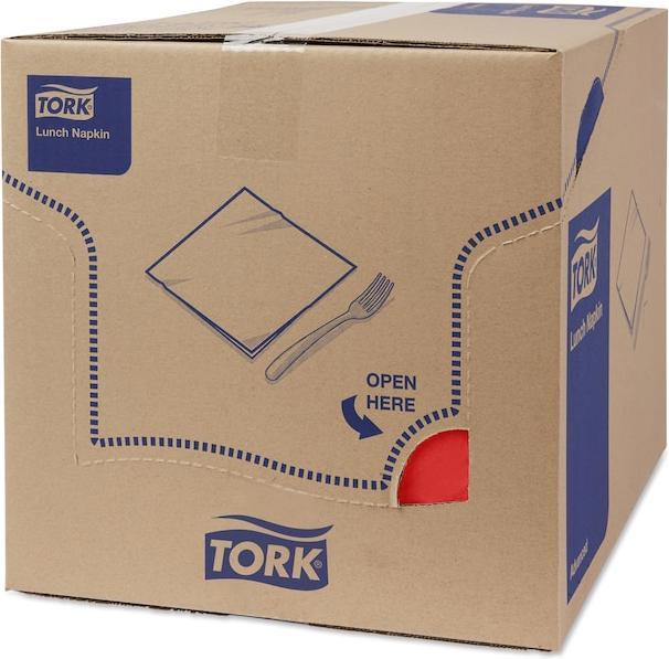 Actual product image Tork 477861 Papierserviette Rot 150 Stück(e) (150 pcs., 33 x 33 cm)