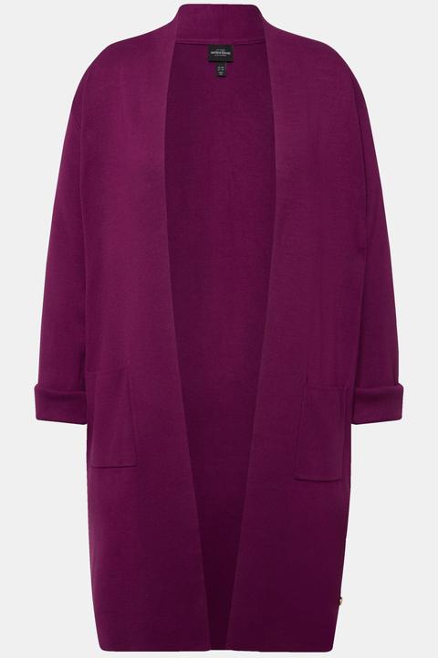 Produktbild Ulla Popken Strickjacke, lange, offene Form, weicher Feinstrick (60)