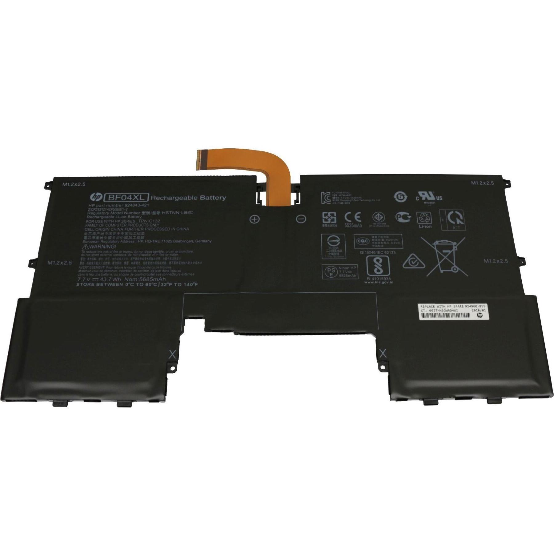 HP TPN-C132 (4 Zellen, 5685 mAh), Notebook Akku