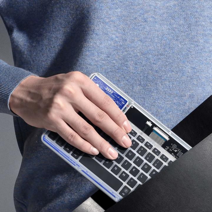 Produktbild Dux Ducis Keyboard (CK Series) Wireless for Laptop / Tablet / Phone - Transparent (Eng. Int., Kabellos)