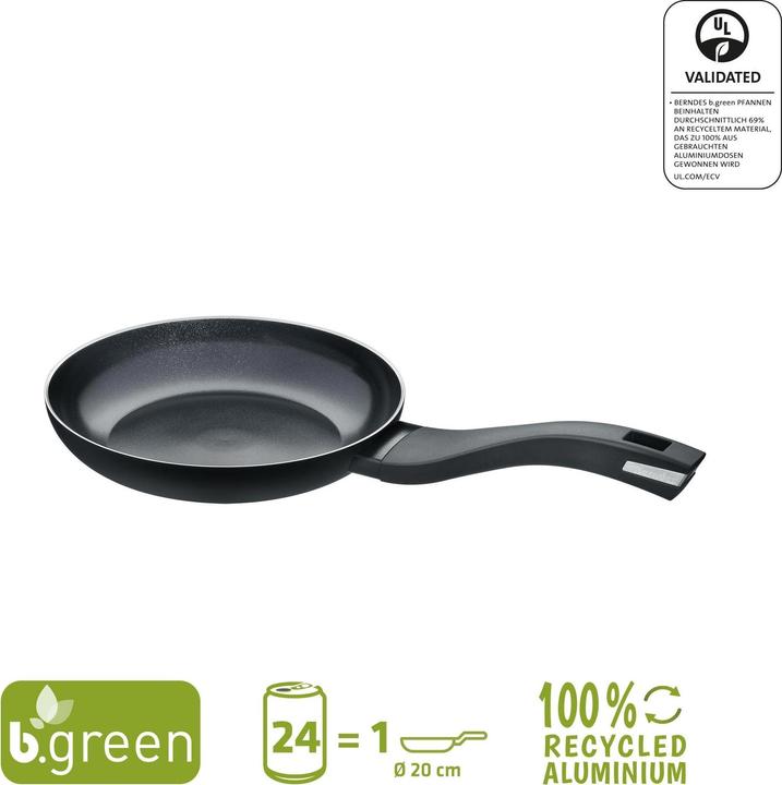 Produktbild Berndes Bratpfanne Alu Recycled Induction 20 cm (20 cm, Bratpfanne, Aluminium)