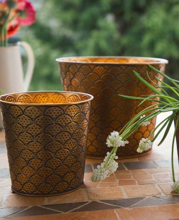 Image du produit Esmée Pot de fleurs / cache-pot Orient, tôle (13 cm)