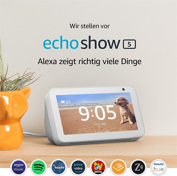 Actual product image Amazon Echo Show 5 (Amazon Alexa)