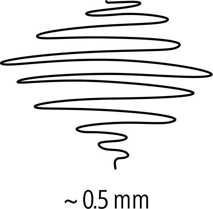 Actual product image Staedtler Fineliner pigment liner308 (Orange, Violet, Green, Blue, Red, Brown, 6 x)