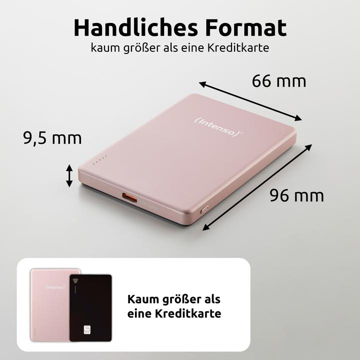 Actual product image Intenso Magn. Wireless Powerbank MW5000 5000 mAh Rosé (5000 mAh, 20 W, 19.25 Wh)