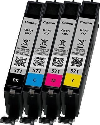 Produktbild Canon Ink/CLI-571 Cartridge CMYK BLIST+SEC (BK, C, M, Y)
