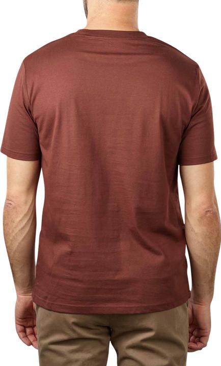 Immagine prodotto Marc O'Polo Short Sleeve T-Shirt Ribbed Collar Crimson Brown (XL)